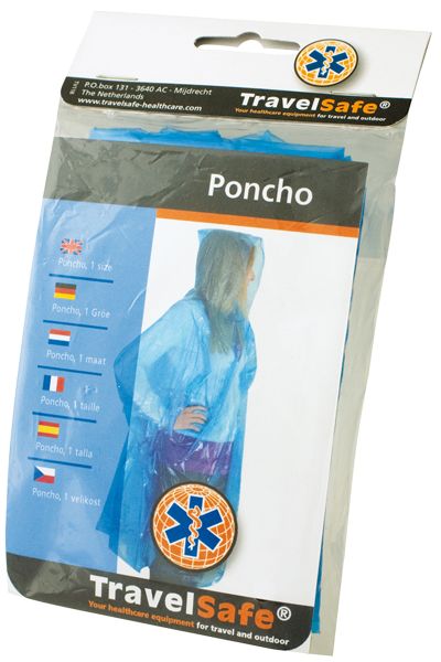 Decode Snuble Tropisk Poncho regnslag - Travelsafe - Regnslag og ponchoer - Regntøj - Tøj