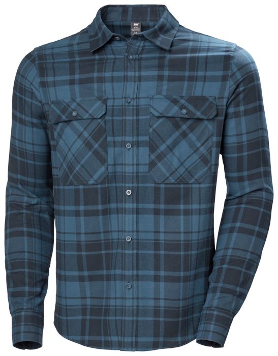 Organic Flannel LS Shirt Men herreskjorte - Helly Hansen - Langærmede skjorter - Skjorter - Tøj