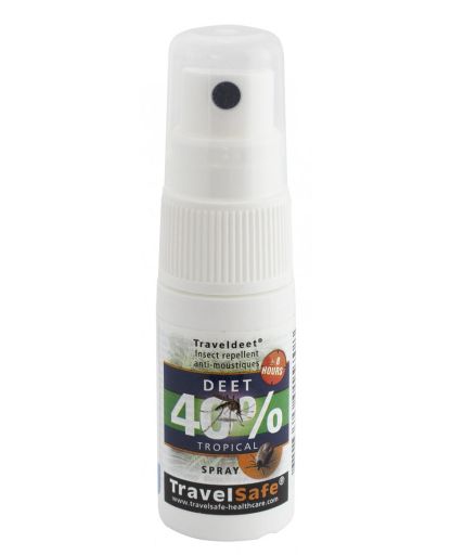 Mini TravelDEET 40% Spray, 15 insektspray - Travelsafe - Myggenet og insektbeskyttelse - Rejsetilbehør - Udstyr